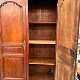 Louis XV Style Fruitwood 2 Door Armoire Circa: 1880.
