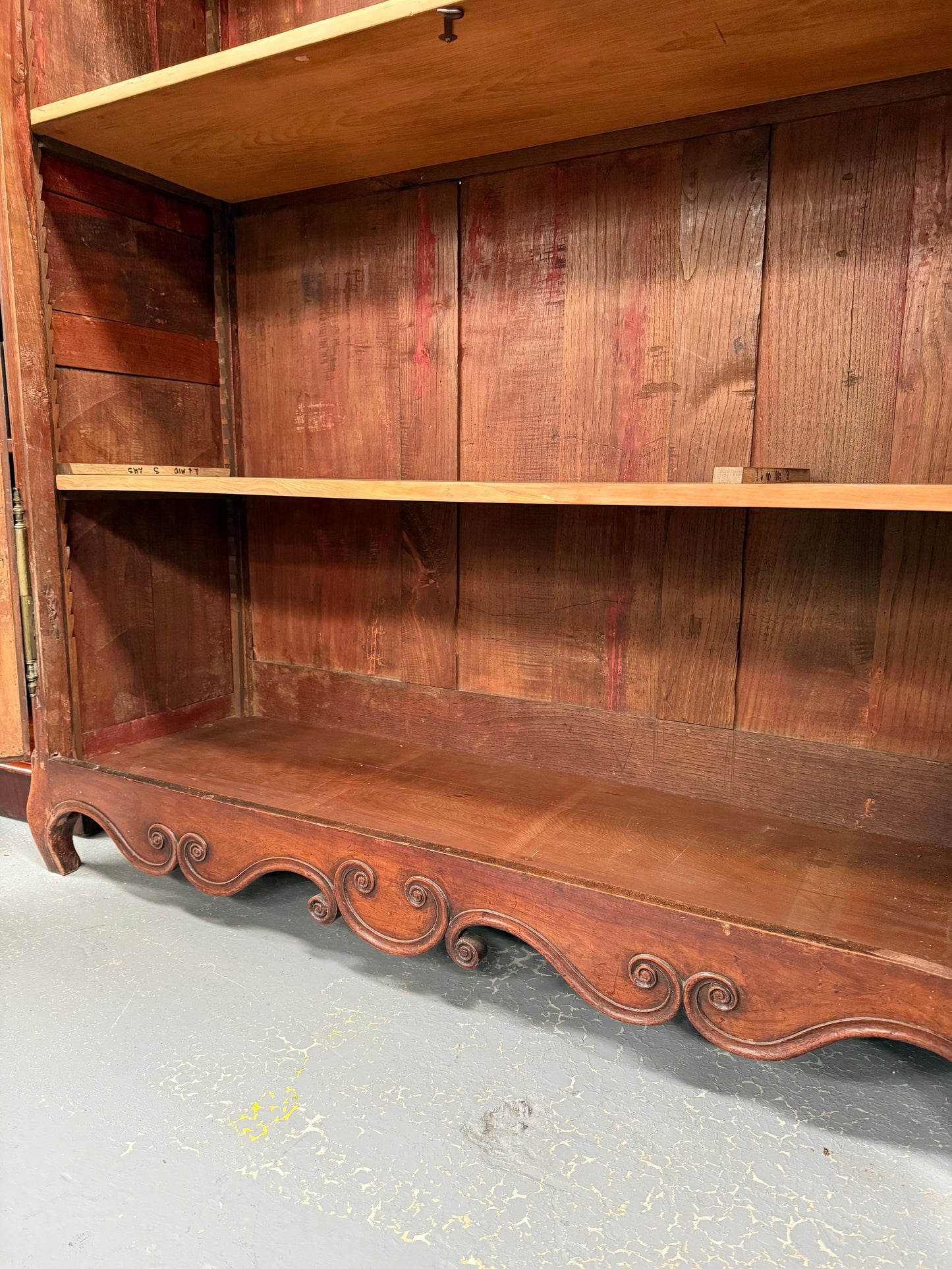 Louis XV Style Fruitwood 2 Door Armoire Circa: 1880.