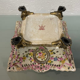 Pretty Decorative Pink and Gold Bowl