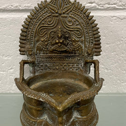 Antique Indian Bronze Oil Lamp