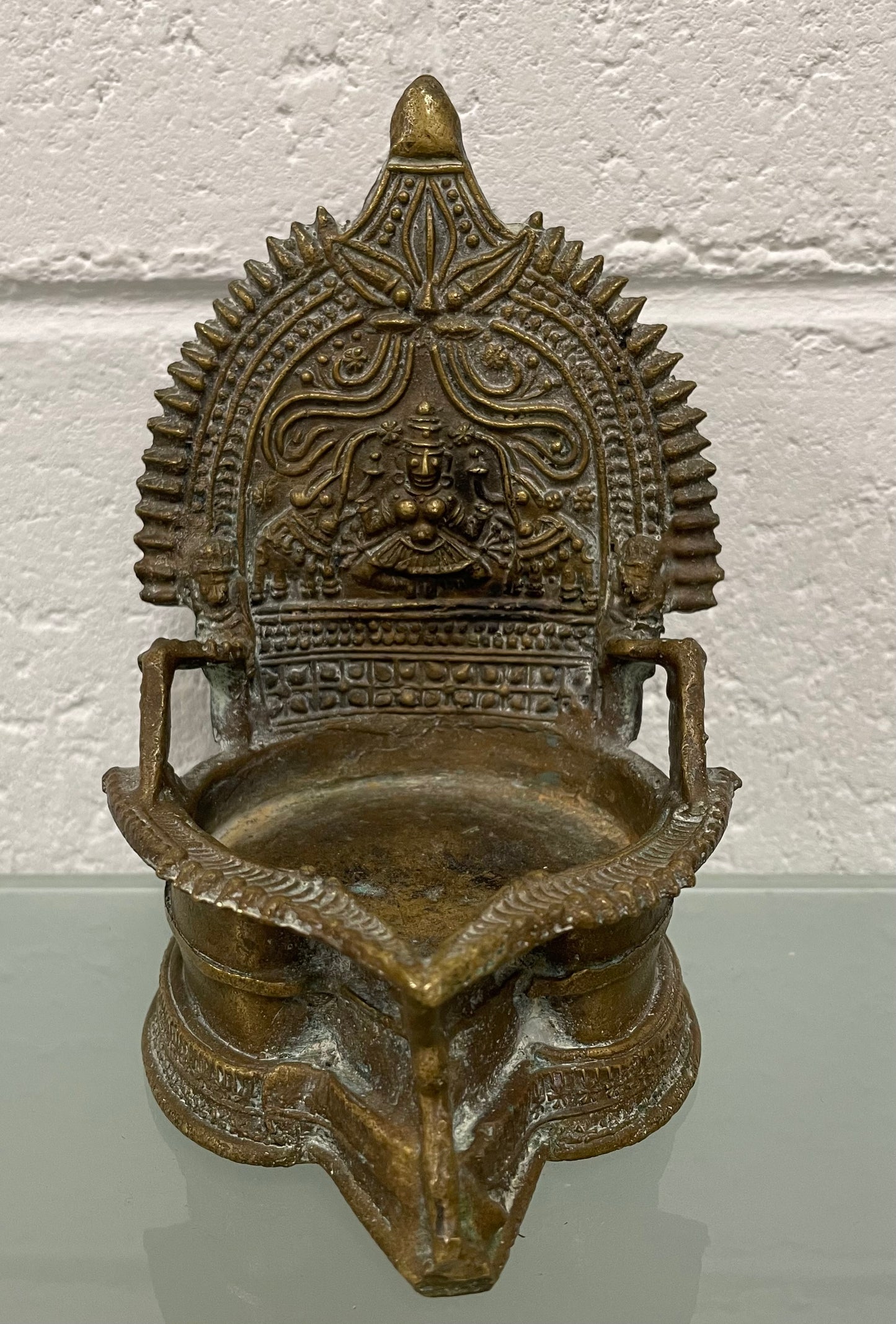 Antique Indian Bronze Oil Lamp