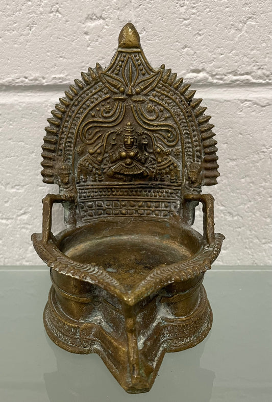 Antique Indian Bronze Oil Lamp