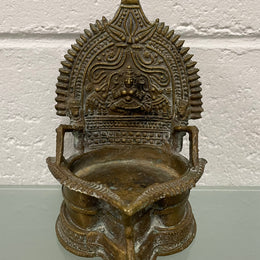 Antique Indian Bronze Oil Lamp