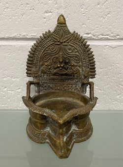 Antique Indian Bronze Oil Lamp | Antique & Vintage | Moonee Ponds Antiques | Australia Wide Delivery