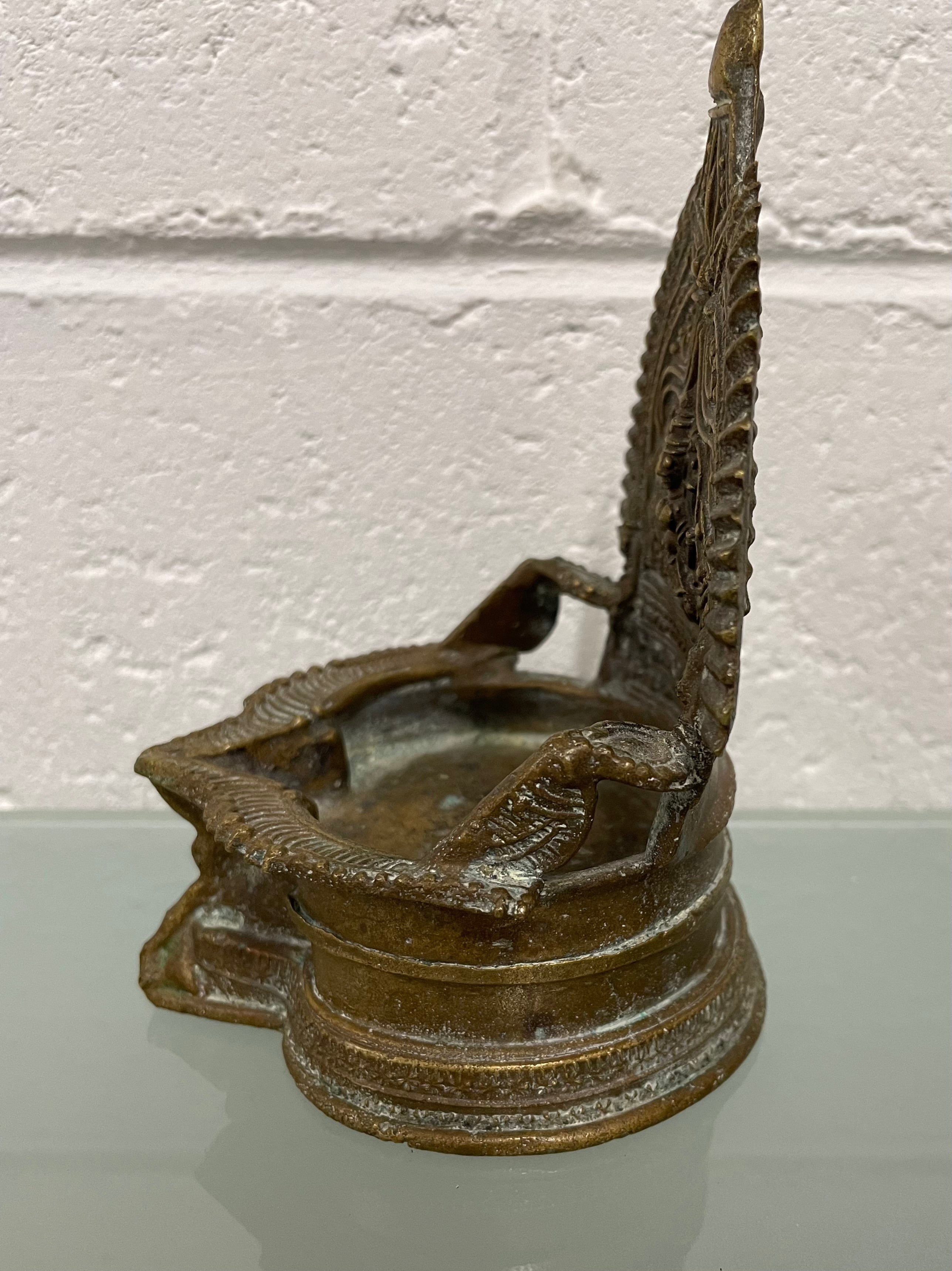 Antique Indian Bronze Oil Lamp | Antique & Vintage | Moonee Ponds Antiques | Australia Wide Delivery