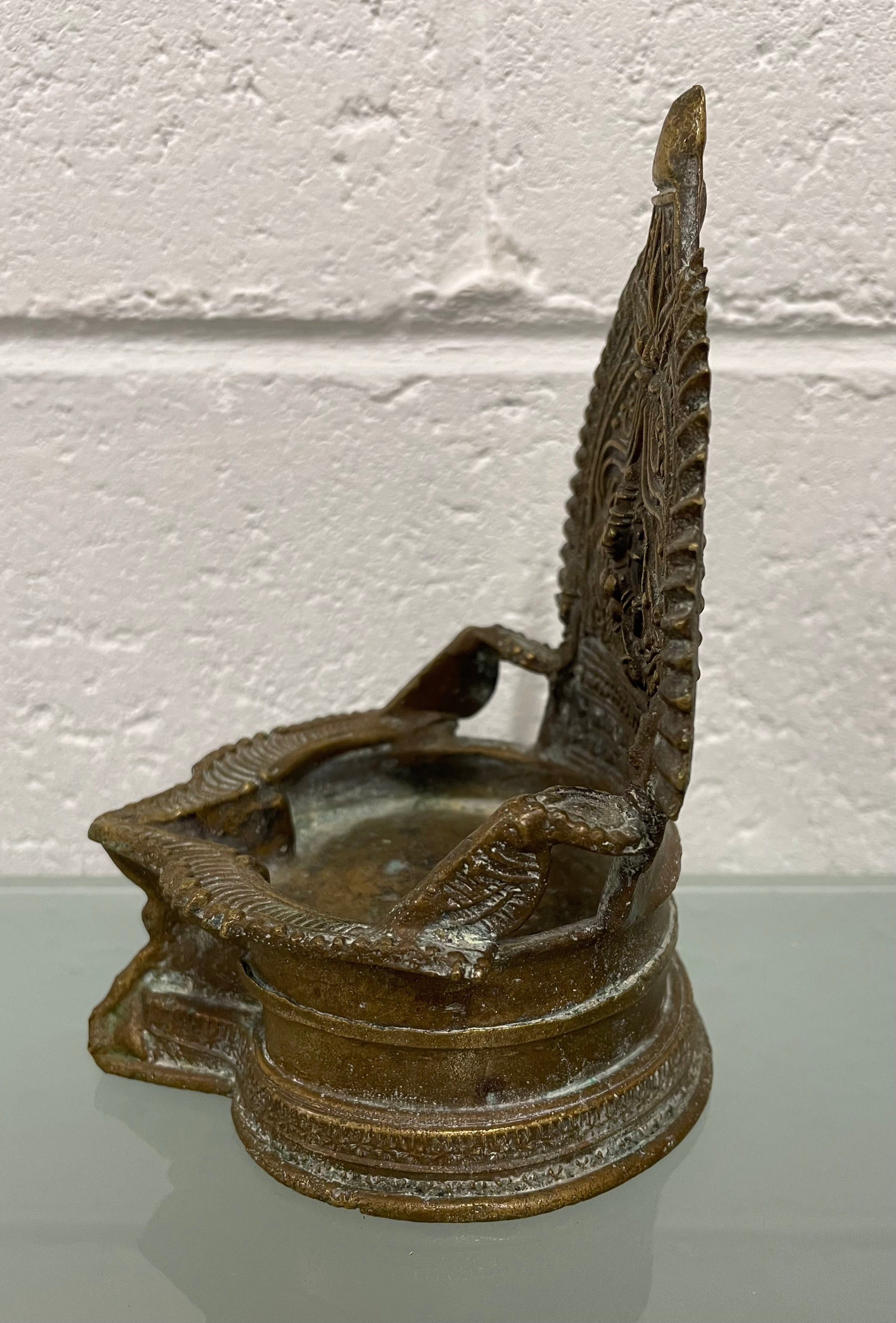Antique Indian Bronze Oil Lamp | Antique & Vintage | Moonee Ponds Antiques | Australia Wide Delivery