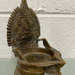 Antique Indian Bronze Oil Lamp