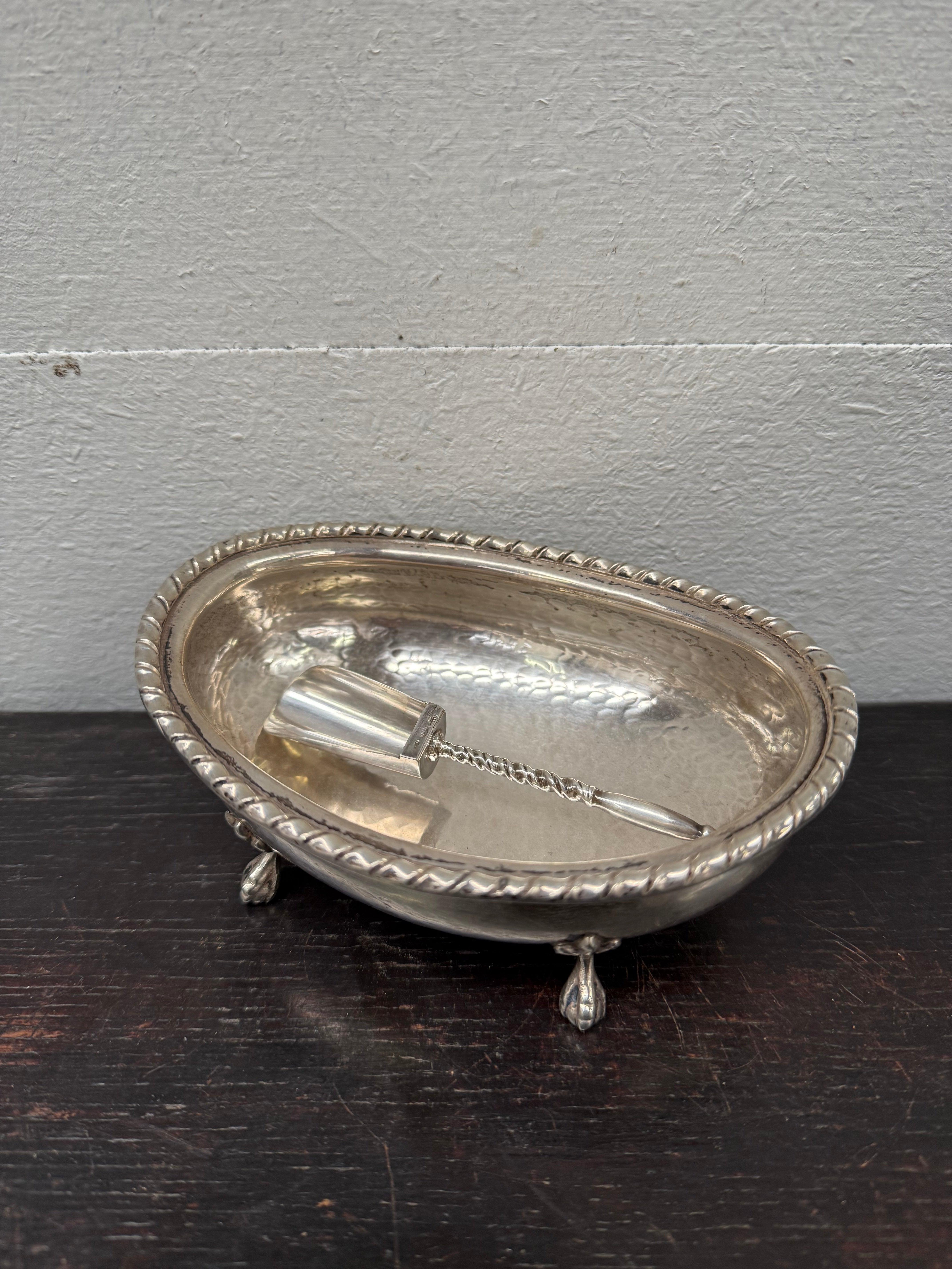 Beautiful Vintage Hand Hammered Silver Footed Bowl | Antique & Vintage | Moonee Ponds Antiques | Australia Wide Delivery