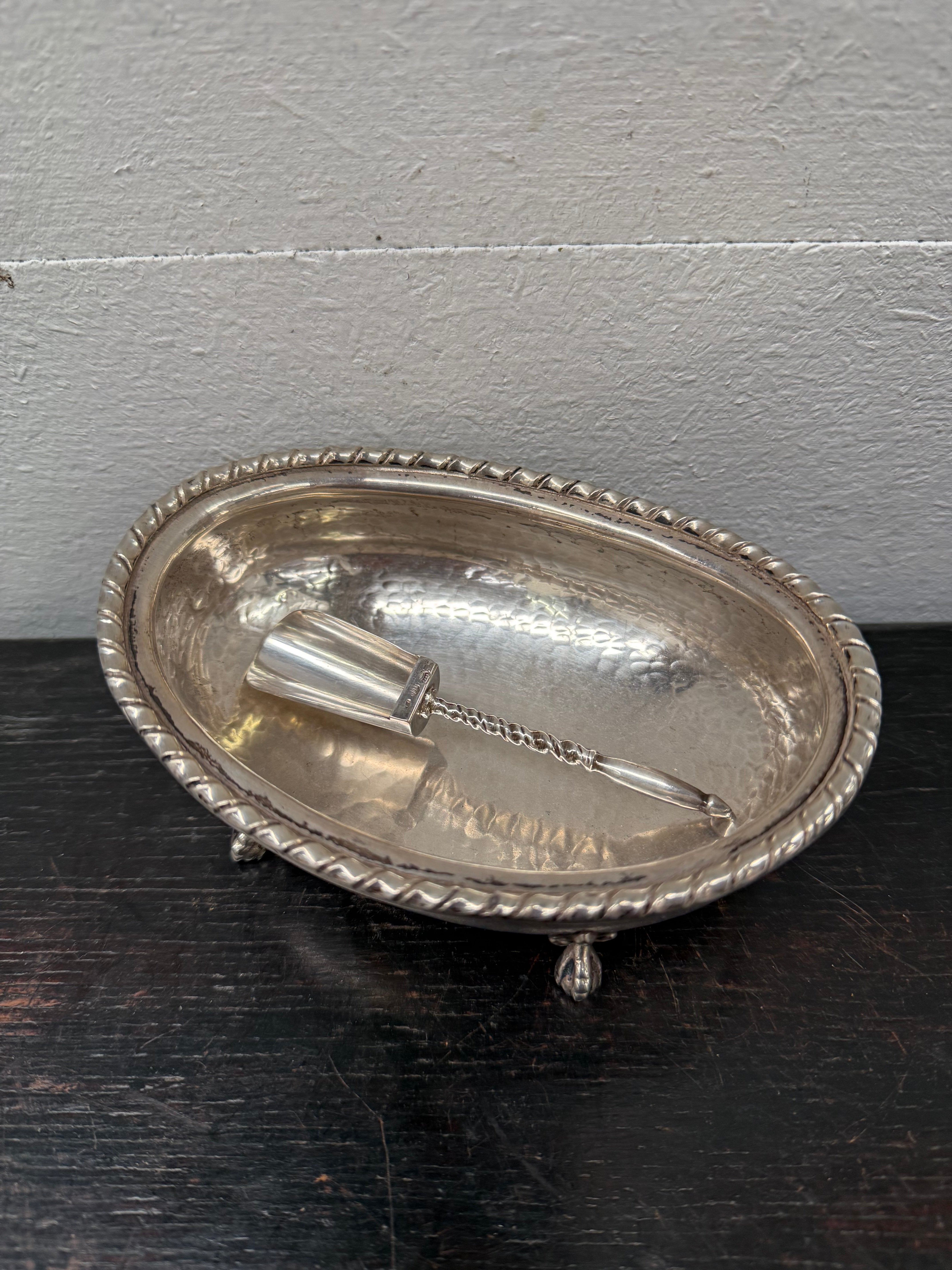 Beautiful Vintage Hand Hammered Silver Footed Bowl | Antique & Vintage | Moonee Ponds Antiques | Australia Wide Delivery