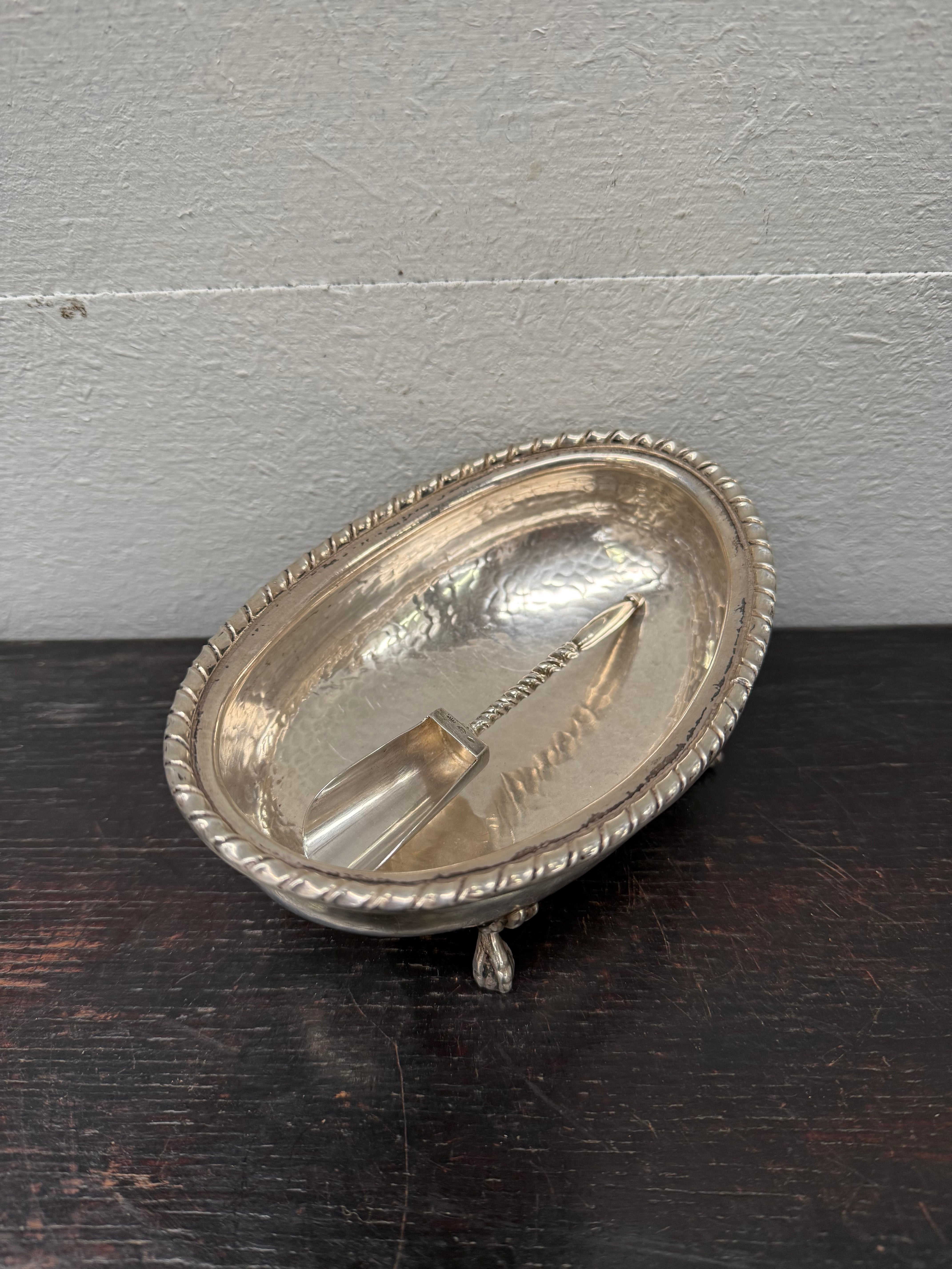 Beautiful Vintage Hand Hammered Silver Footed Bowl | Antique & Vintage | Moonee Ponds Antiques | Australia Wide Delivery