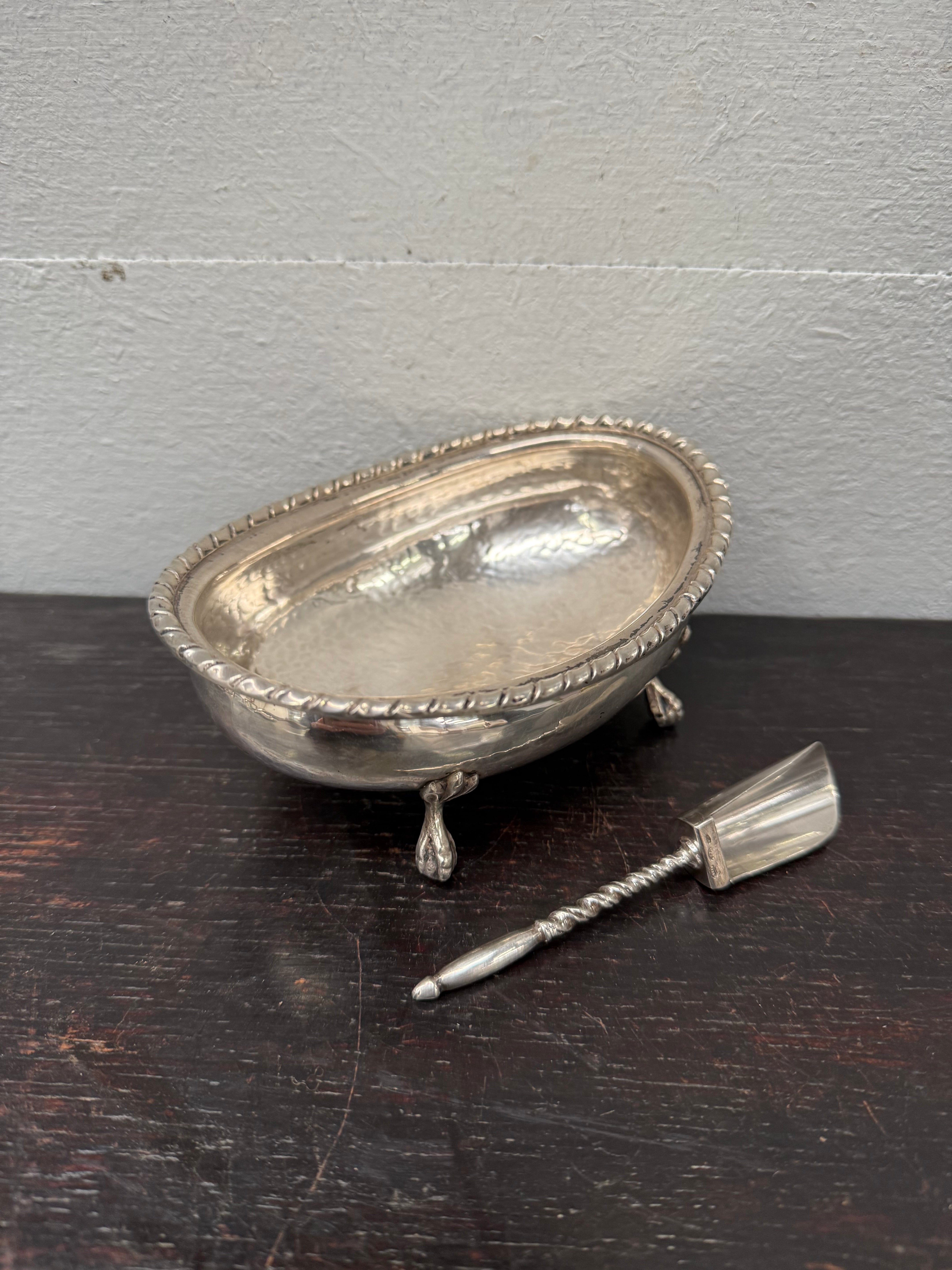 Beautiful Vintage Hand Hammered Silver Footed Bowl | Antique & Vintage | Moonee Ponds Antiques | Australia Wide Delivery