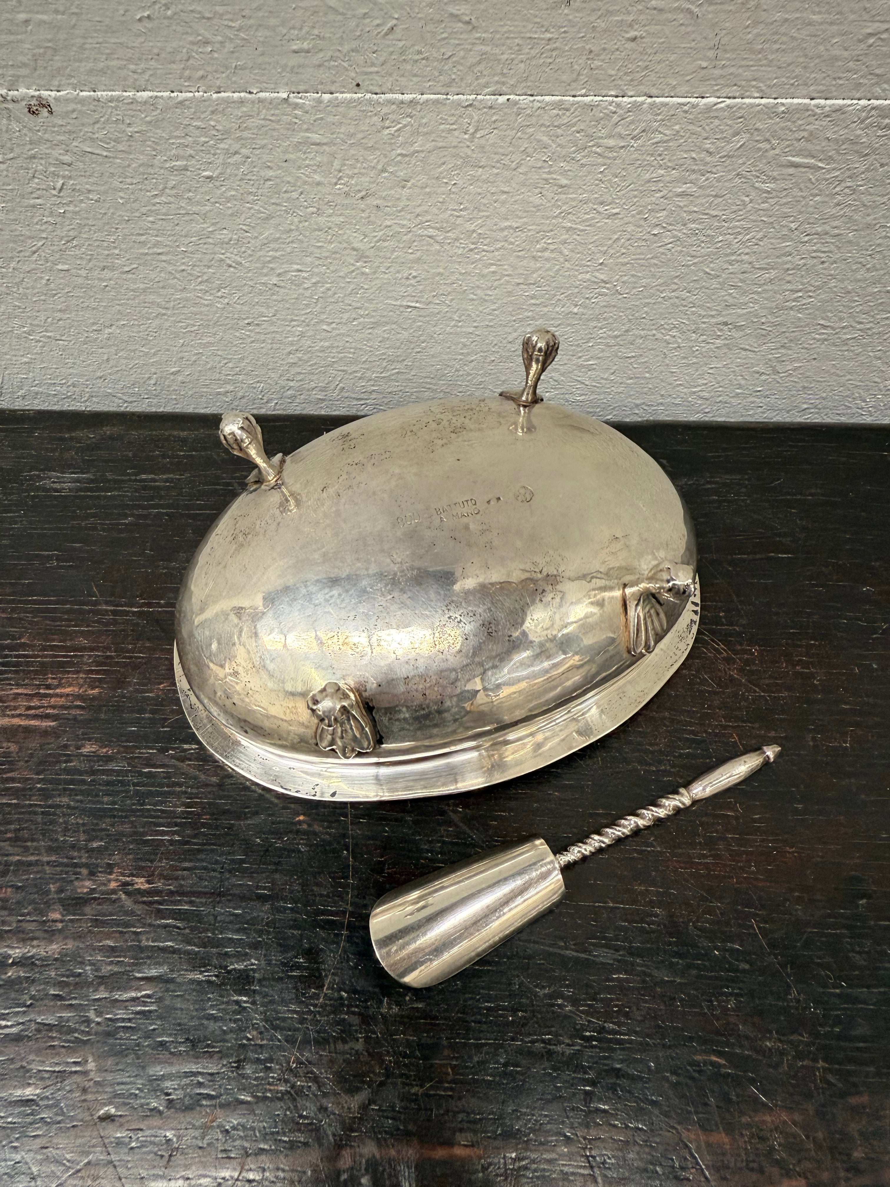 Beautiful Vintage Hand Hammered Silver Footed Bowl | Antique & Vintage | Moonee Ponds Antiques | Australia Wide Delivery
