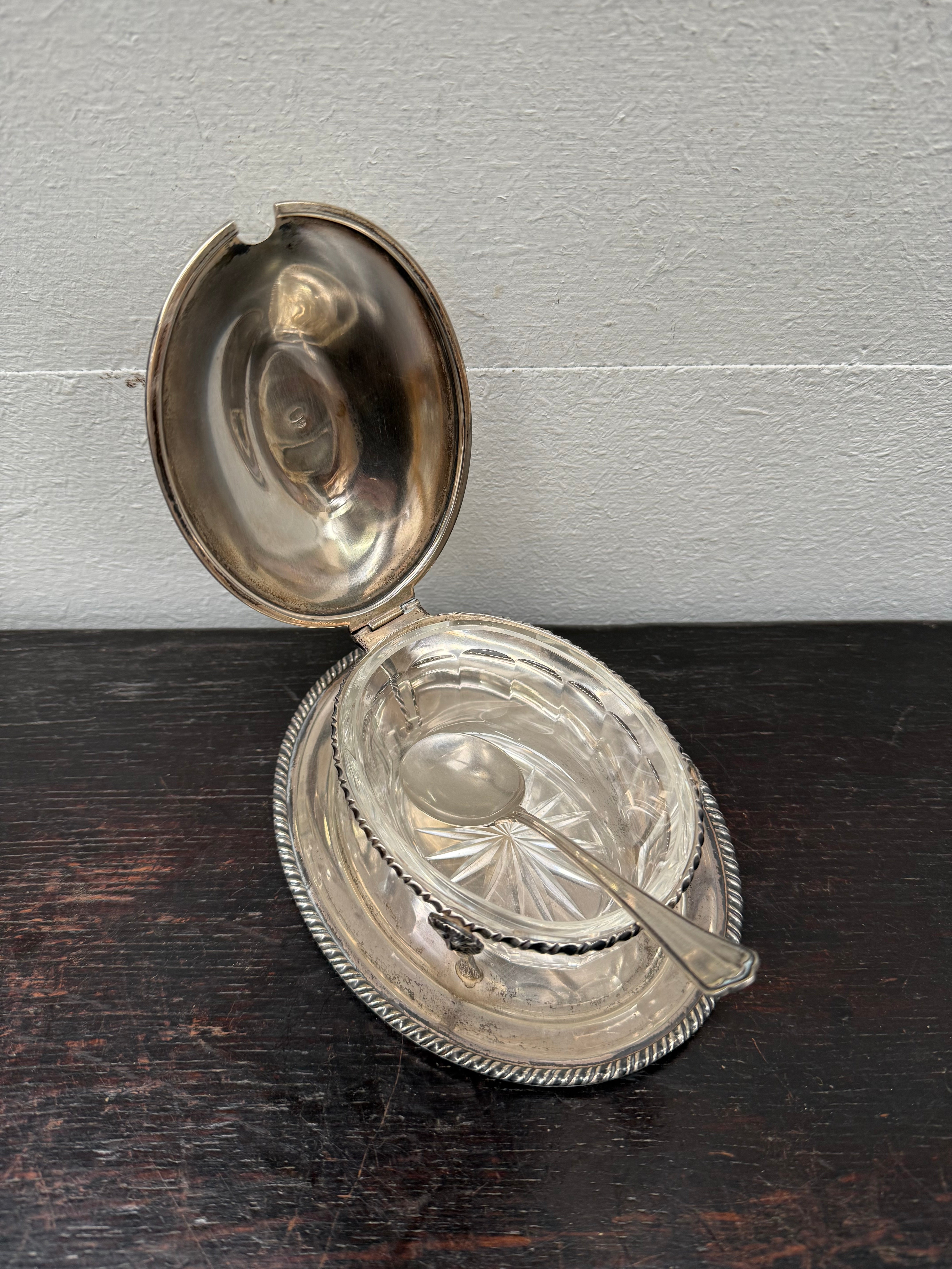 Elegant Vintage Silver Parmesan Dish | Antique & Vintage | Moonee Ponds Antiques | Australia Wide Delivery