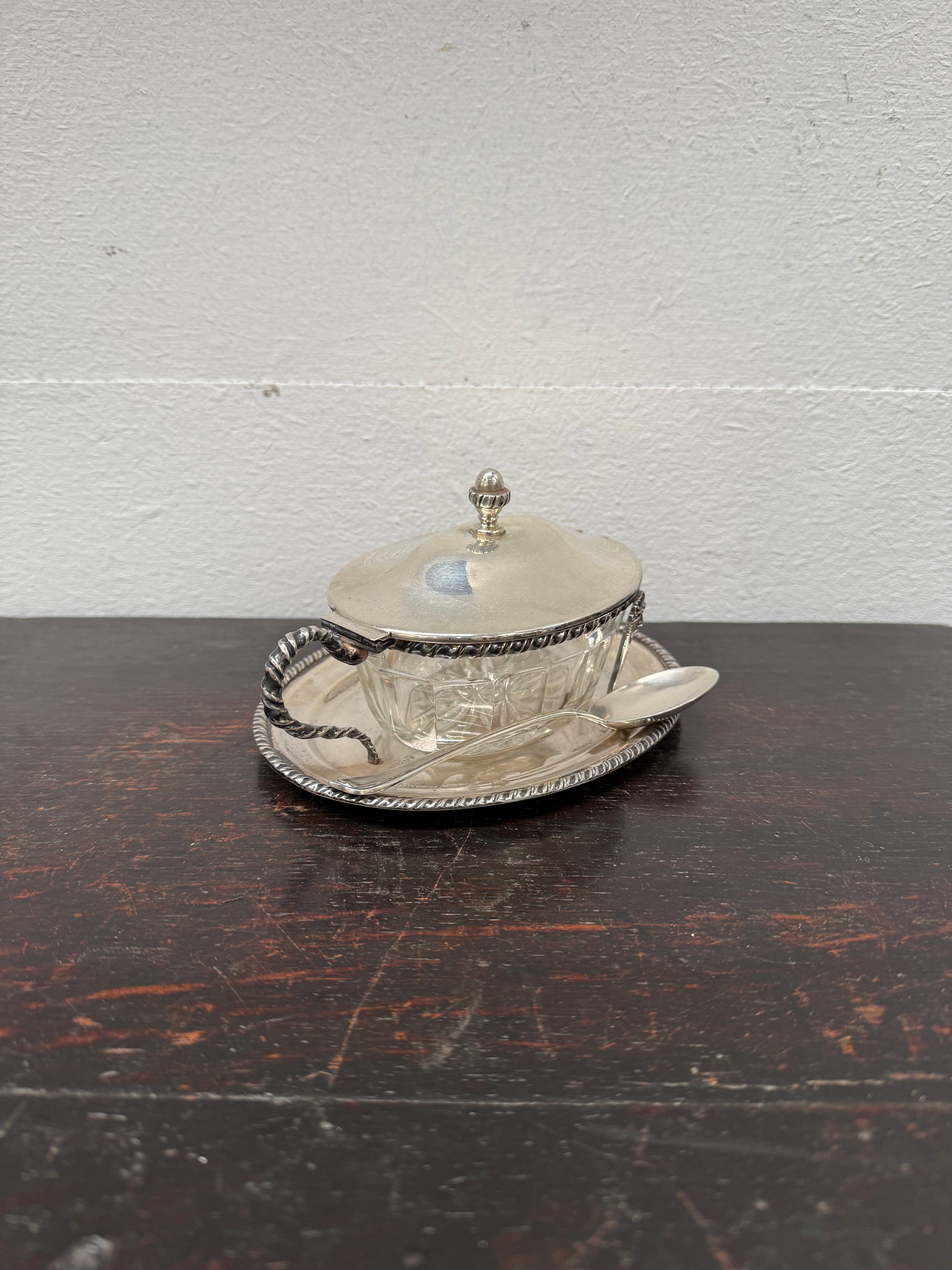 Elegant Vintage Silver Parmesan Dish | Antique & Vintage | Moonee Ponds Antiques | Australia Wide Delivery