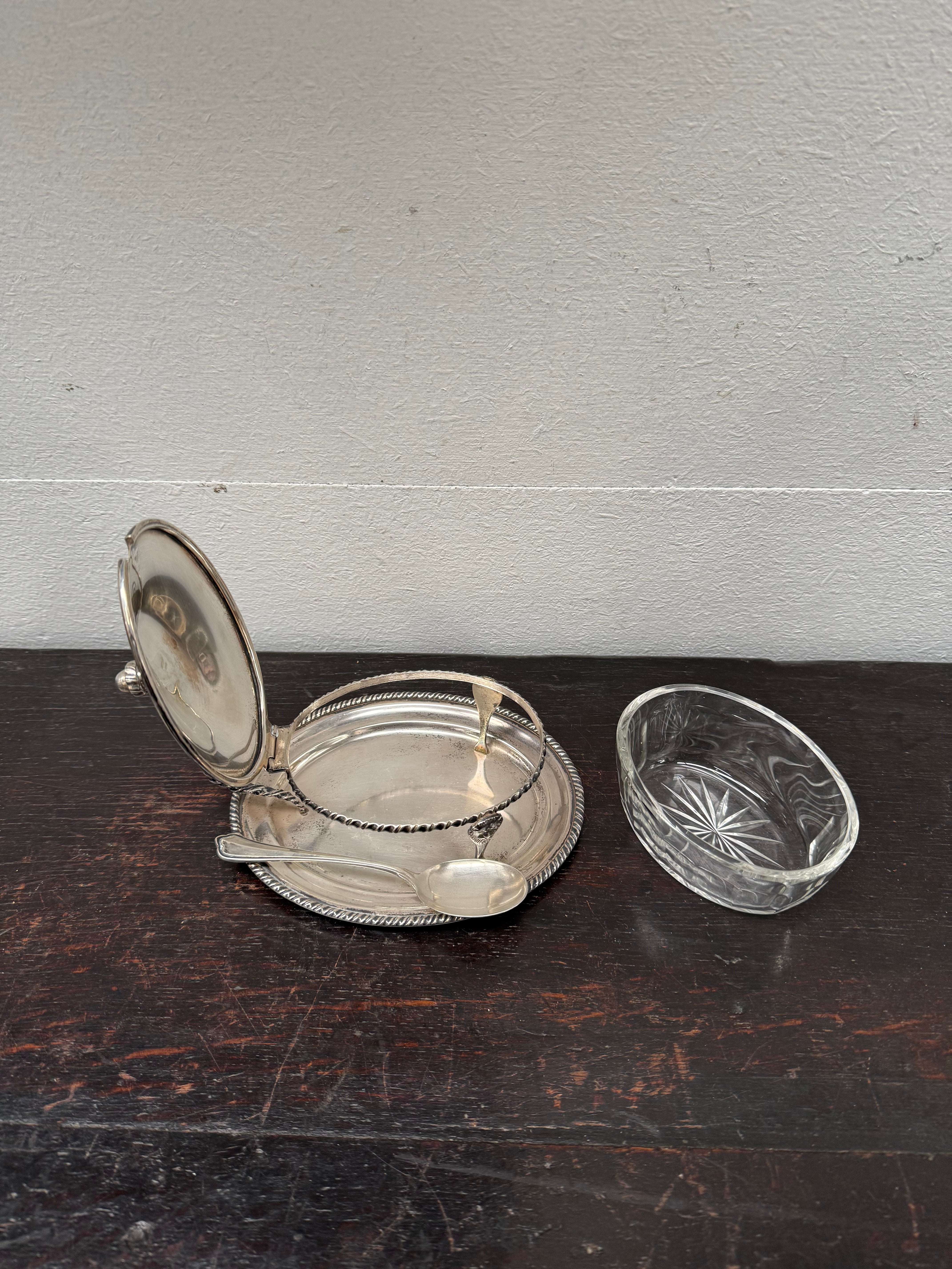 Elegant Vintage Silver Parmesan Dish | Antique & Vintage | Moonee Ponds Antiques | Australia Wide Delivery