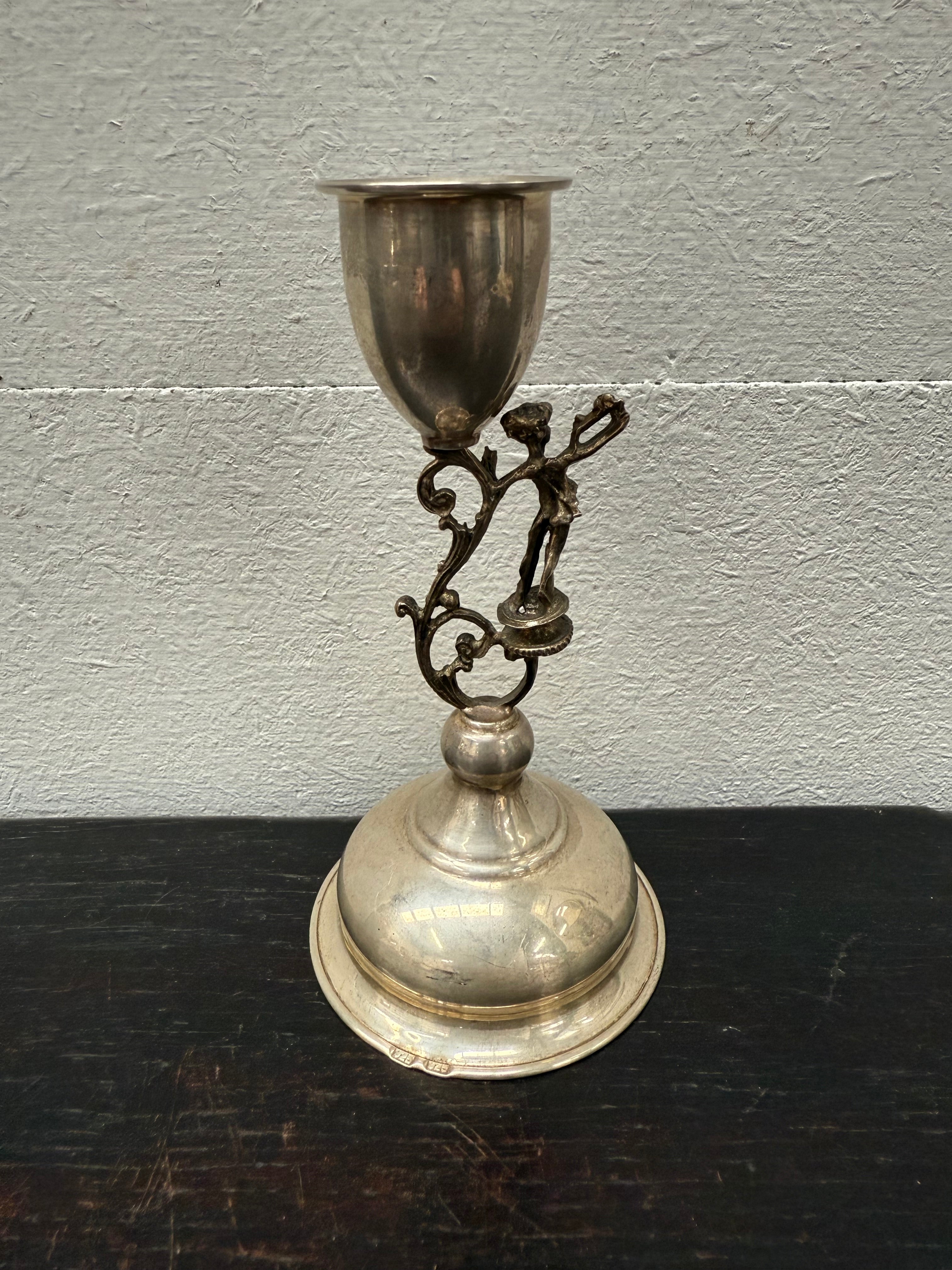 Period Continental Silver Decorative Candlestick | Antique & Vintage | Moonee Ponds Antiques | Australia Wide Delivery
