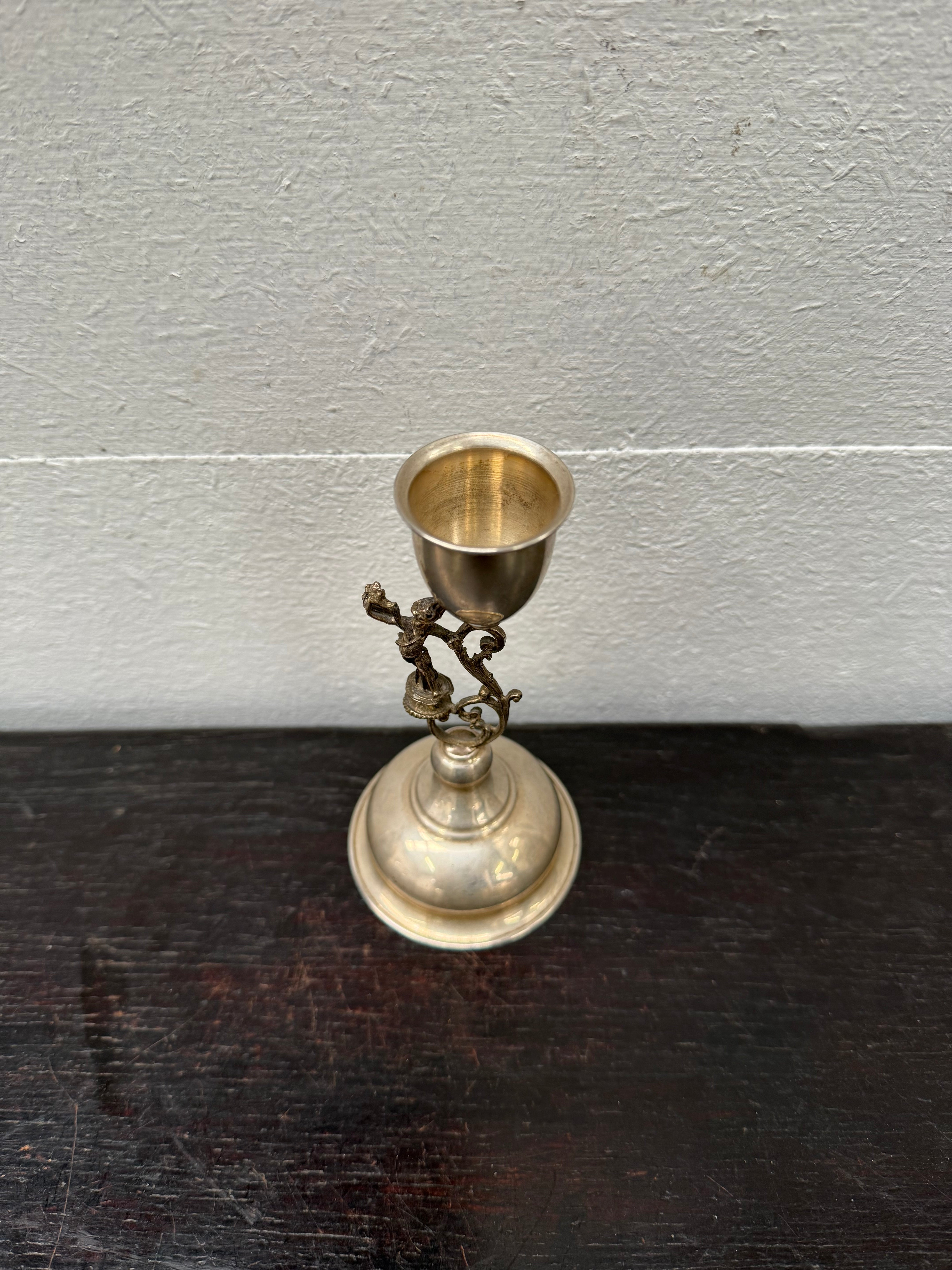 Period Continental Silver Decorative Candlestick | Antique & Vintage | Moonee Ponds Antiques | Australia Wide Delivery