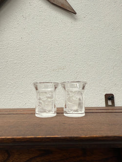 Set of Two Lalique "Enfant" Shot Glasses | Antique & Vintage | Moonee Ponds Antiques | Australia Wide Delivery