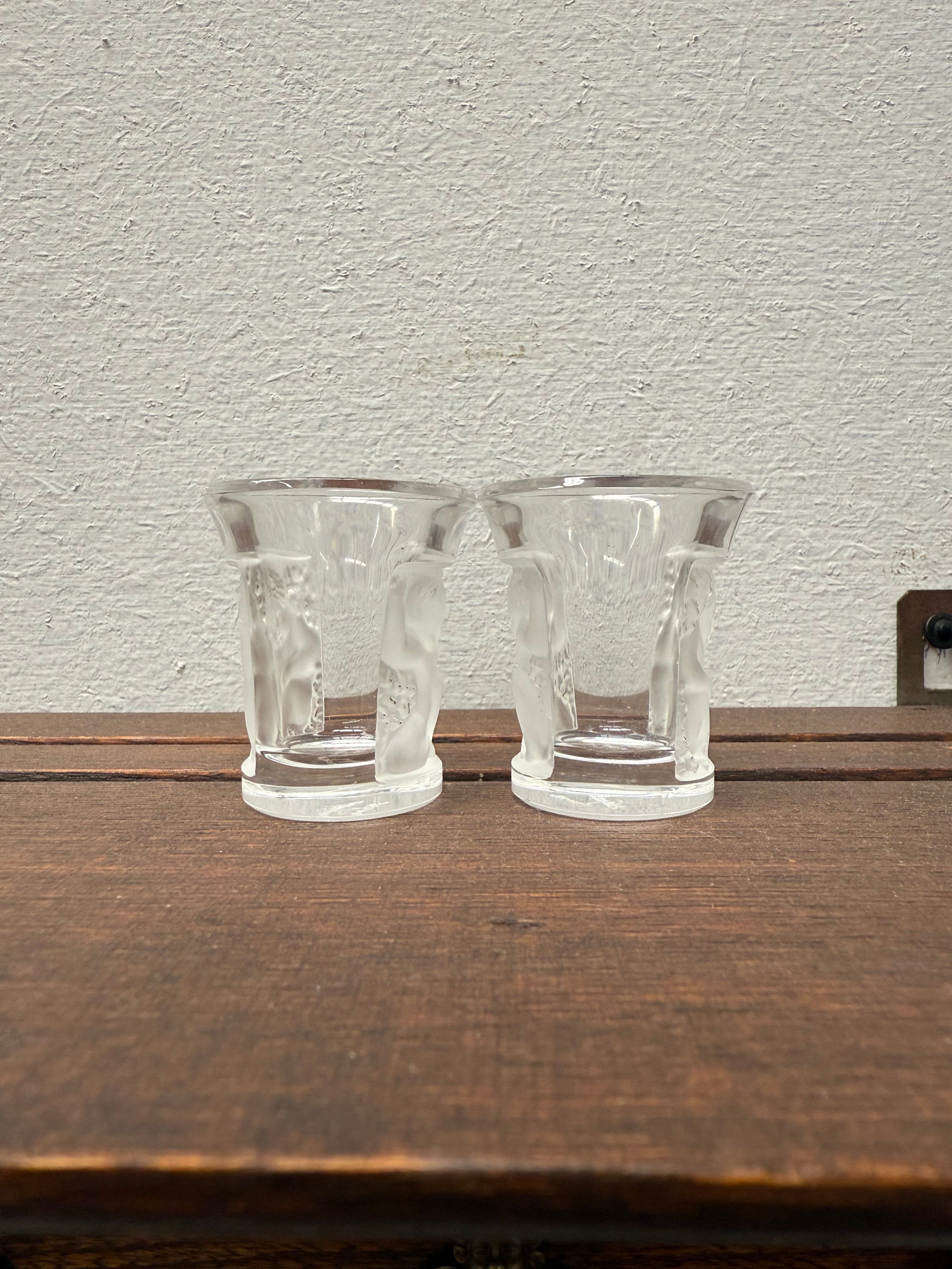 Set of Two Lalique "Enfant" Shot Glasses | Antique & Vintage | Moonee Ponds Antiques | Australia Wide Delivery