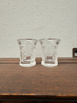Set of Two Lalique "Enfant" Shot Glasses | Antique & Vintage | Moonee Ponds Antiques | Australia Wide Delivery