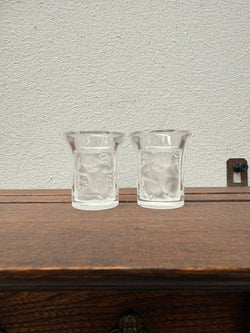 Set of Two Lalique "Enfant" Shot Glasses | Antique & Vintage | Moonee Ponds Antiques | Australia Wide Delivery