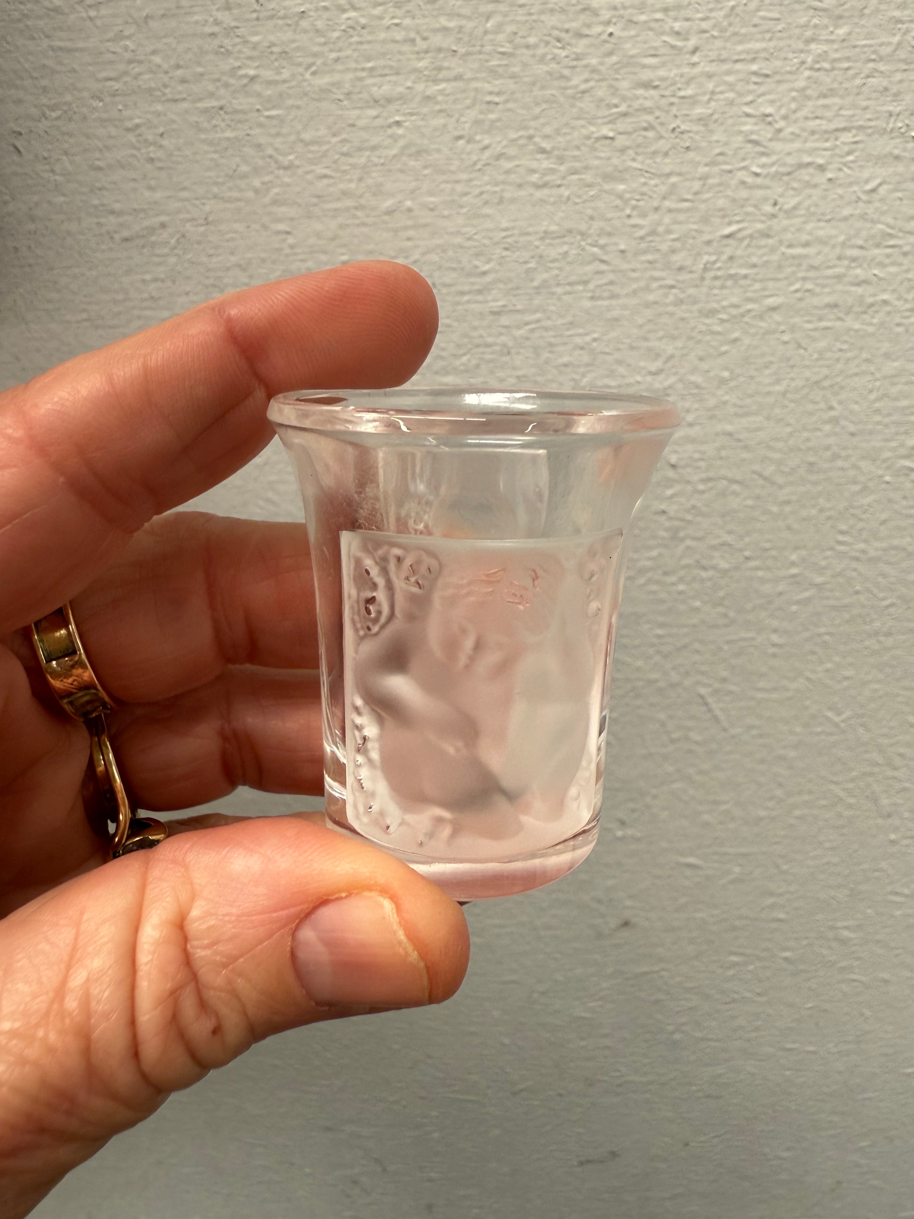 Set of Two Lalique "Enfant" Shot Glasses | Antique & Vintage | Moonee Ponds Antiques | Australia Wide Delivery