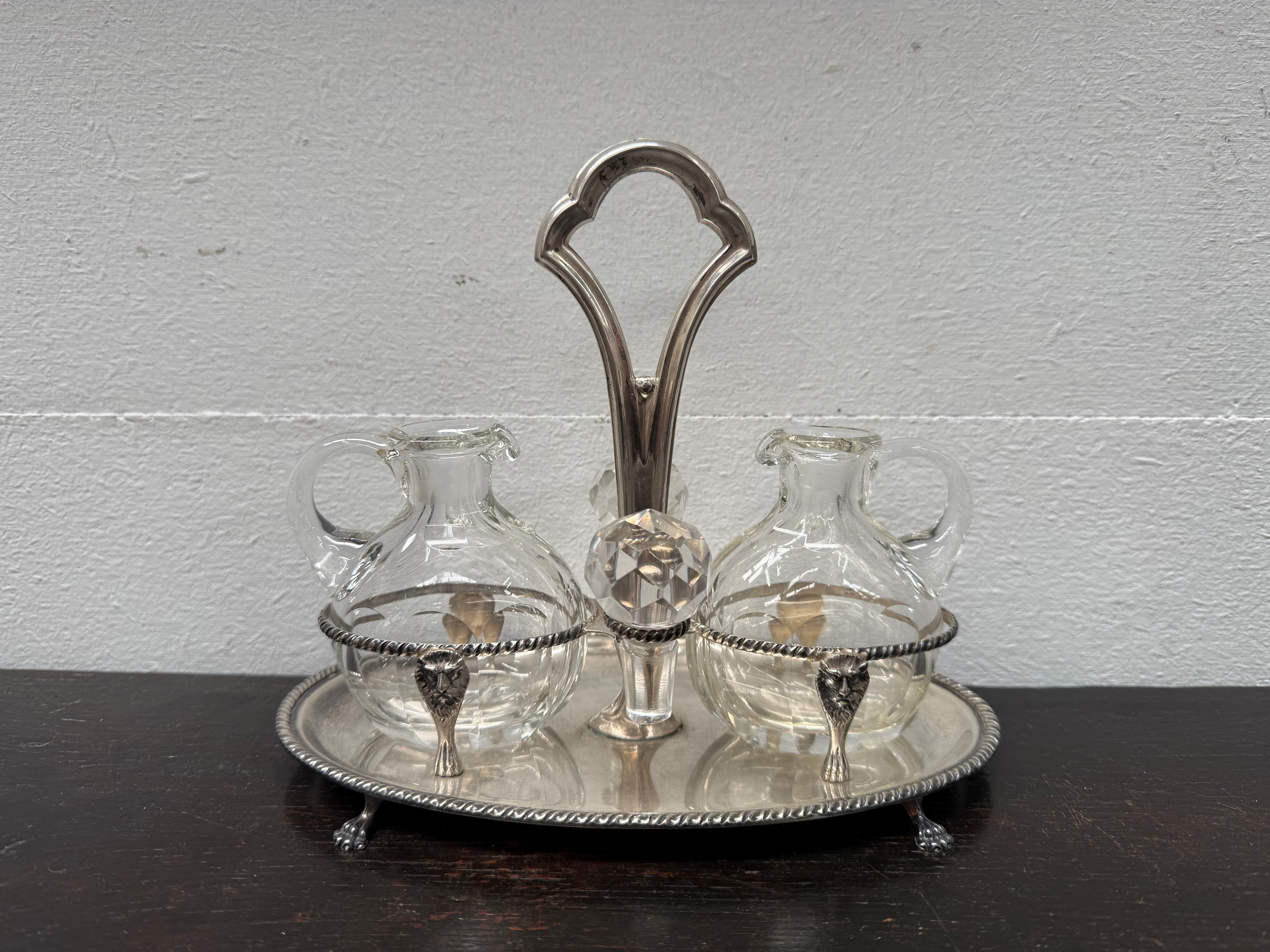 Continental Silver Marked Cruet Set | Antique & Vintage | Moonee Ponds Antiques | Australia Wide Delivery
