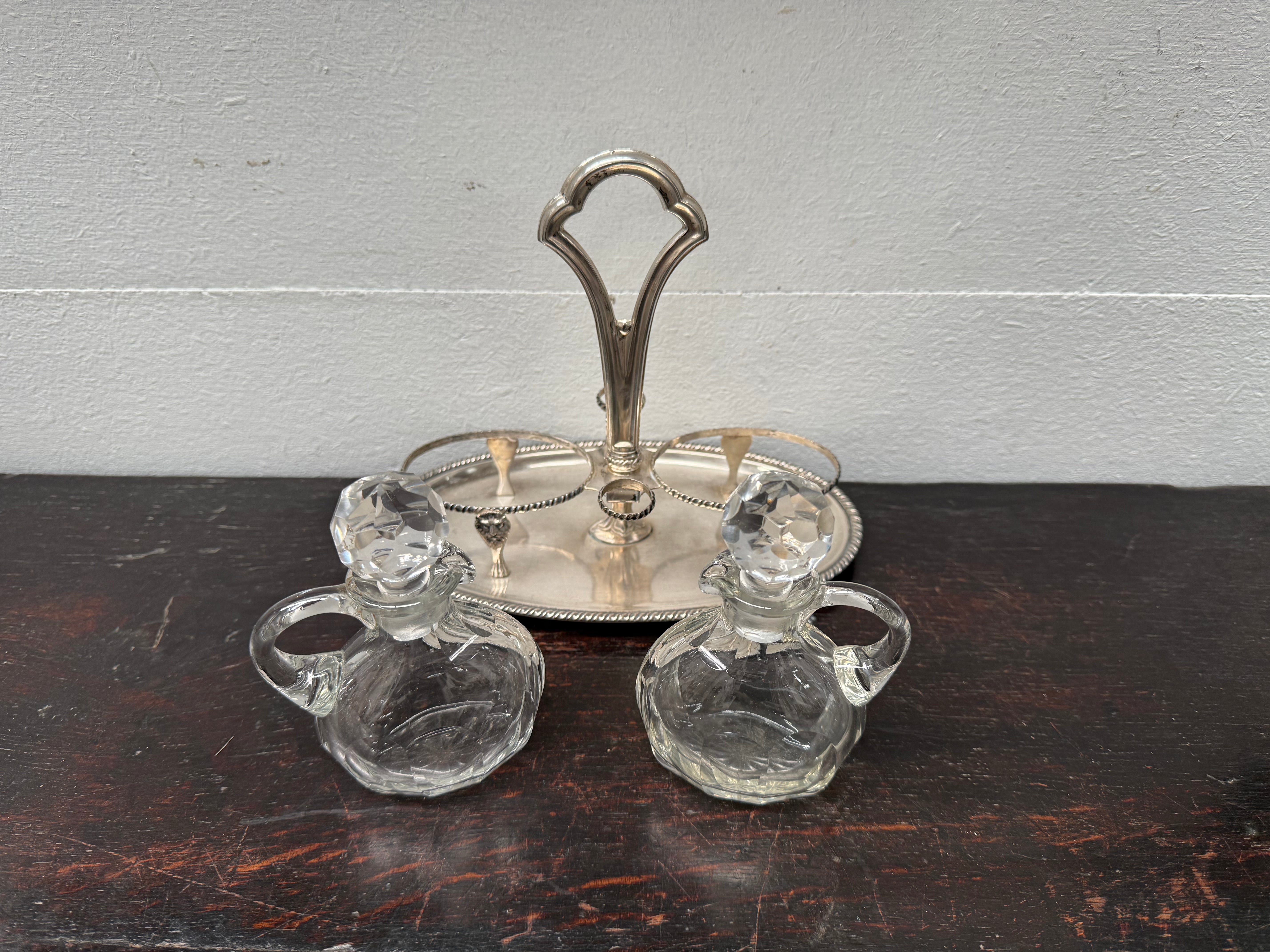 Continental Silver Marked Cruet Set | Antique & Vintage | Moonee Ponds Antiques | Australia Wide Delivery