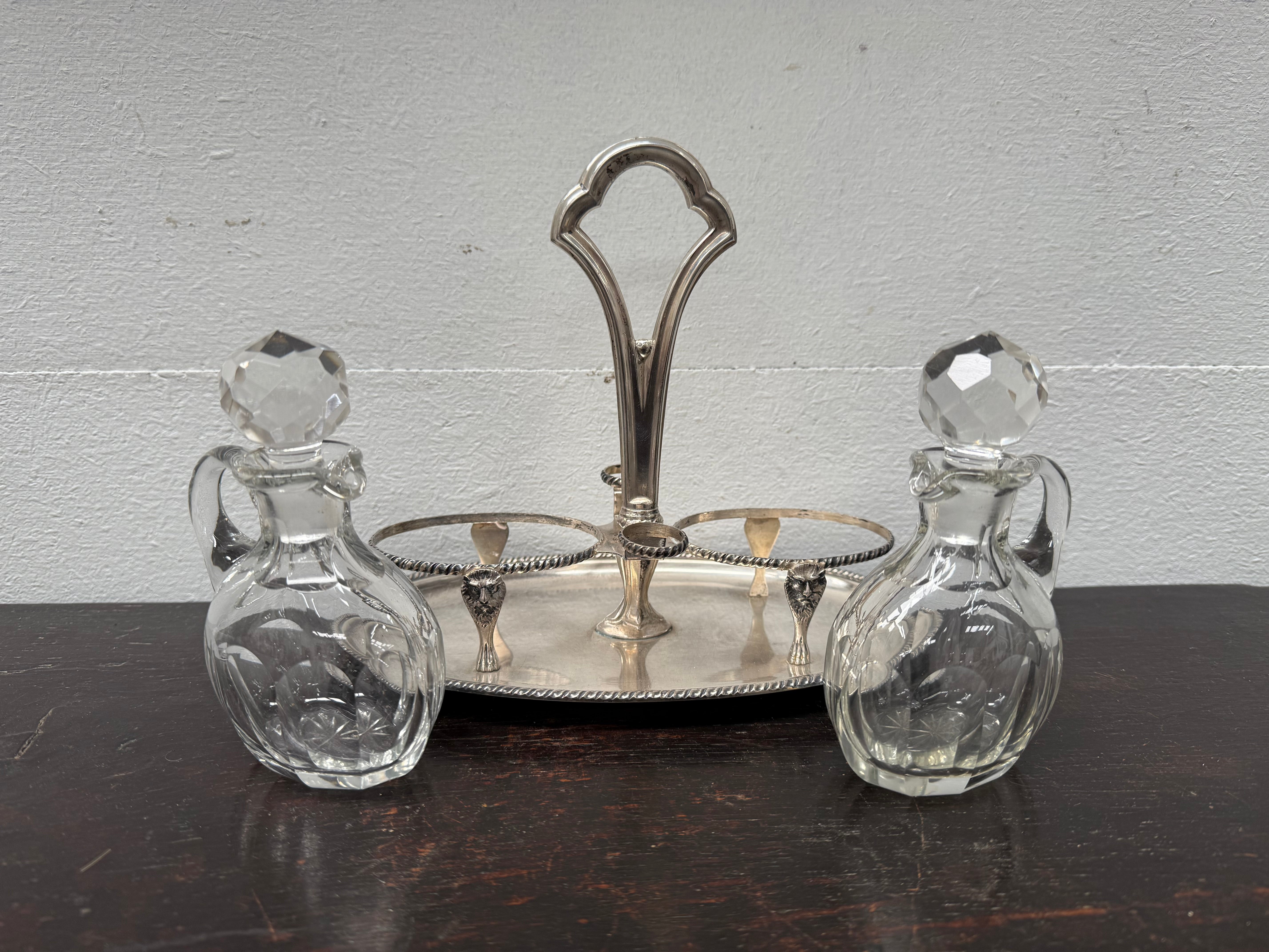 Continental Silver Marked Cruet Set | Antique & Vintage | Moonee Ponds Antiques | Australia Wide Delivery