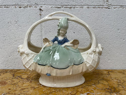 Antique Figurine Vase Basket | Antique & Vintage | Moonee Ponds Antiques | Australia Wide Delivery