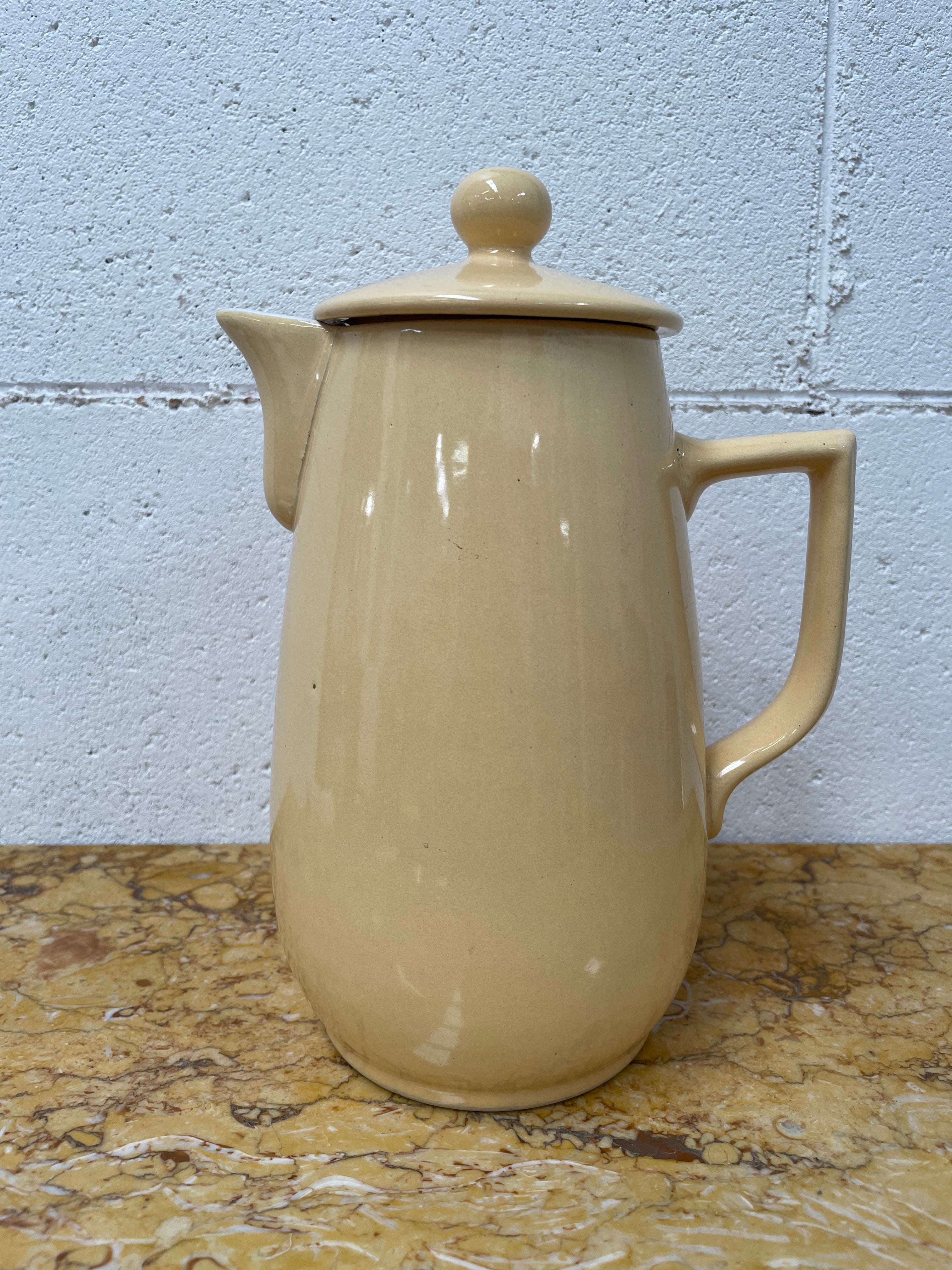 Antique Glazed Stoneware Lovatts Tea/Coffee Pot | Antique & Vintage | Moonee Ponds Antiques | Australia Wide Delivery