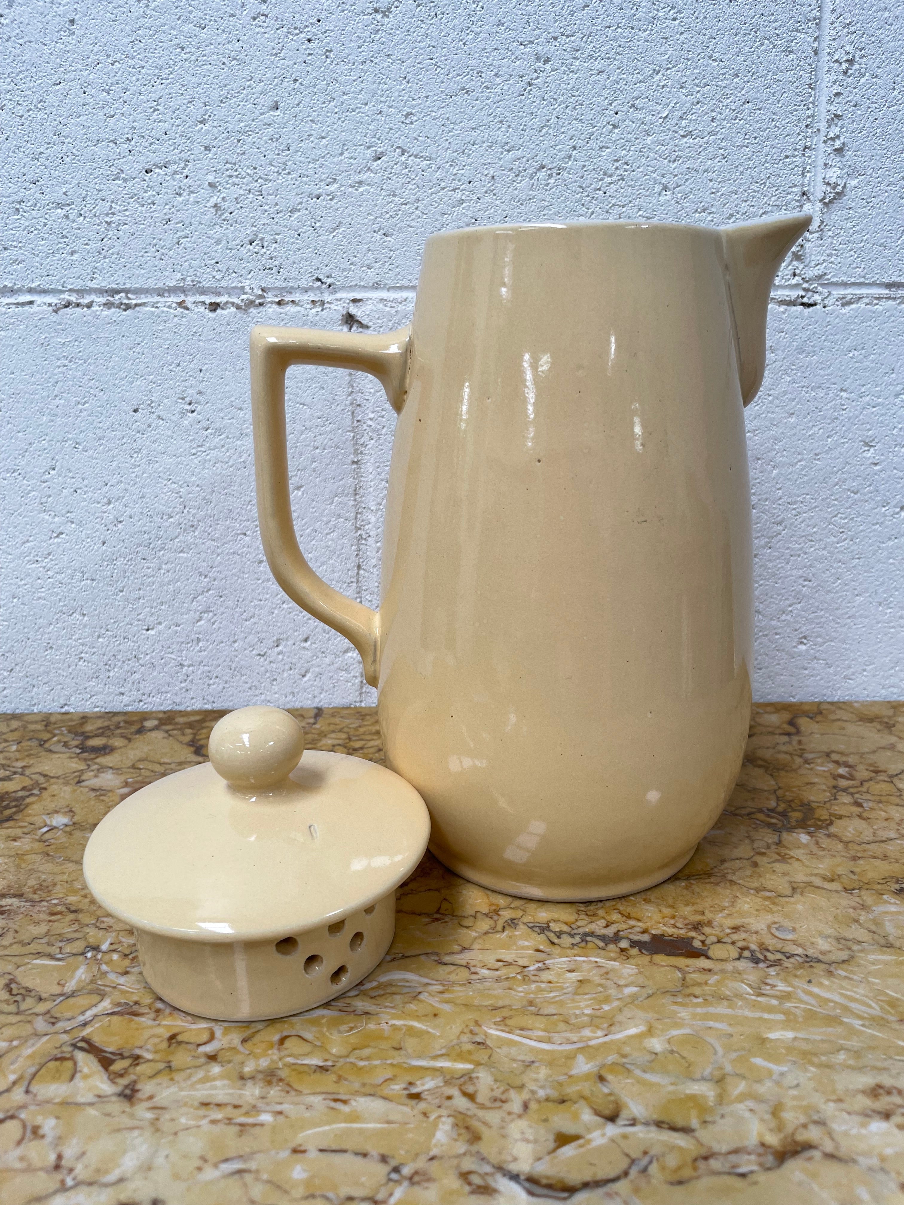Antique Glazed Stoneware Lovatts Tea/Coffee Pot | Antique & Vintage | Moonee Ponds Antiques | Australia Wide Delivery