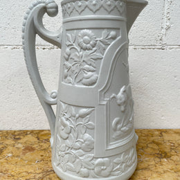 Large Moulded Stoneware Pitcher