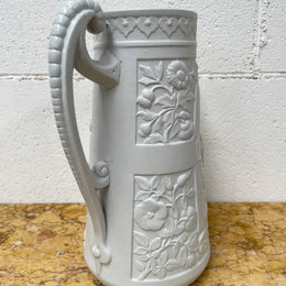 Large Moulded Stoneware Pitcher