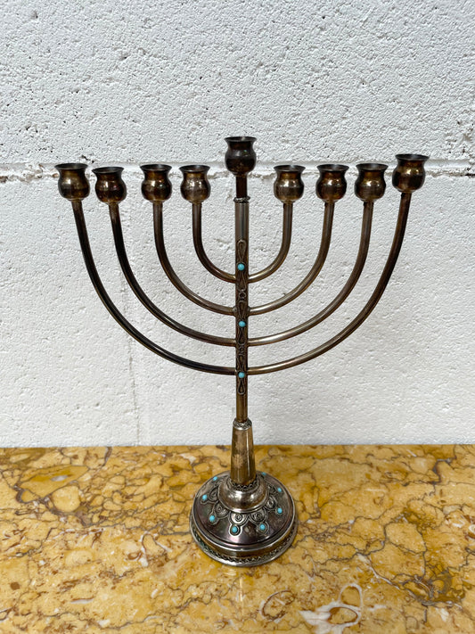 Vintage 9 Light Hannukah Menorah