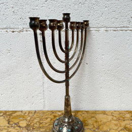 Vintage 9 Light Hannukah Menorah