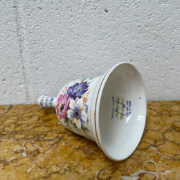 Lovely fine bone China Monthly Flower 'January' bell, made in Taiwan. It is in good original condition.