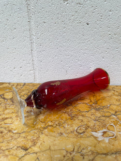 Miniature Bohemian Ruby & Gilt Vase | Antique & Vintage | Moonee Ponds Antiques | Australia Wide Delivery