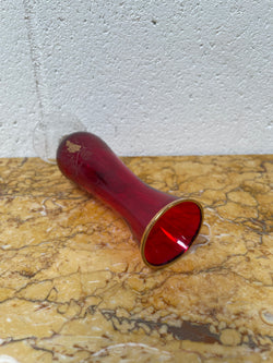 Miniature Bohemian Ruby & Gilt Vase | Antique & Vintage | Moonee Ponds Antiques | Australia Wide Delivery
