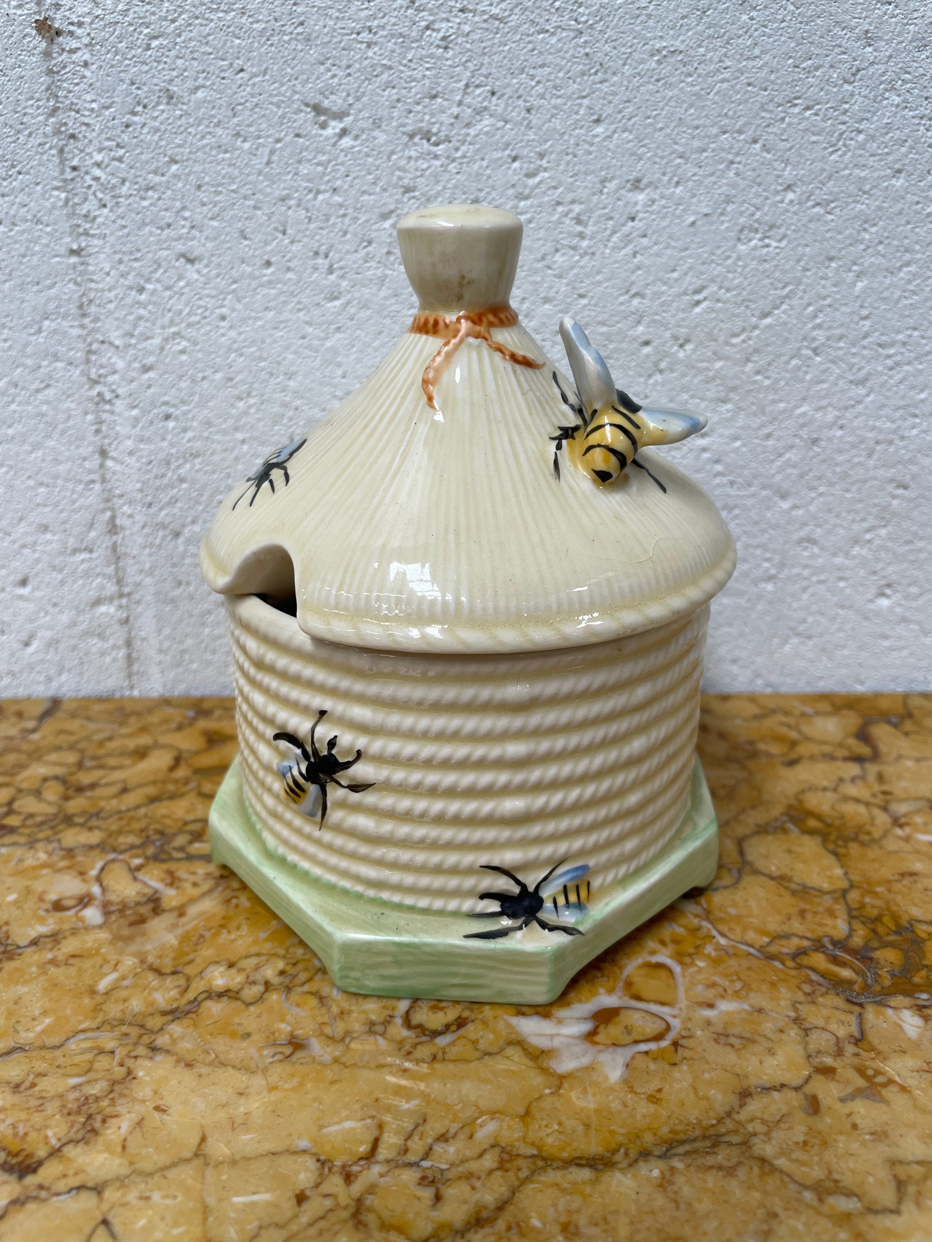 Crown Devon Beehive Sugar/Honey Pot