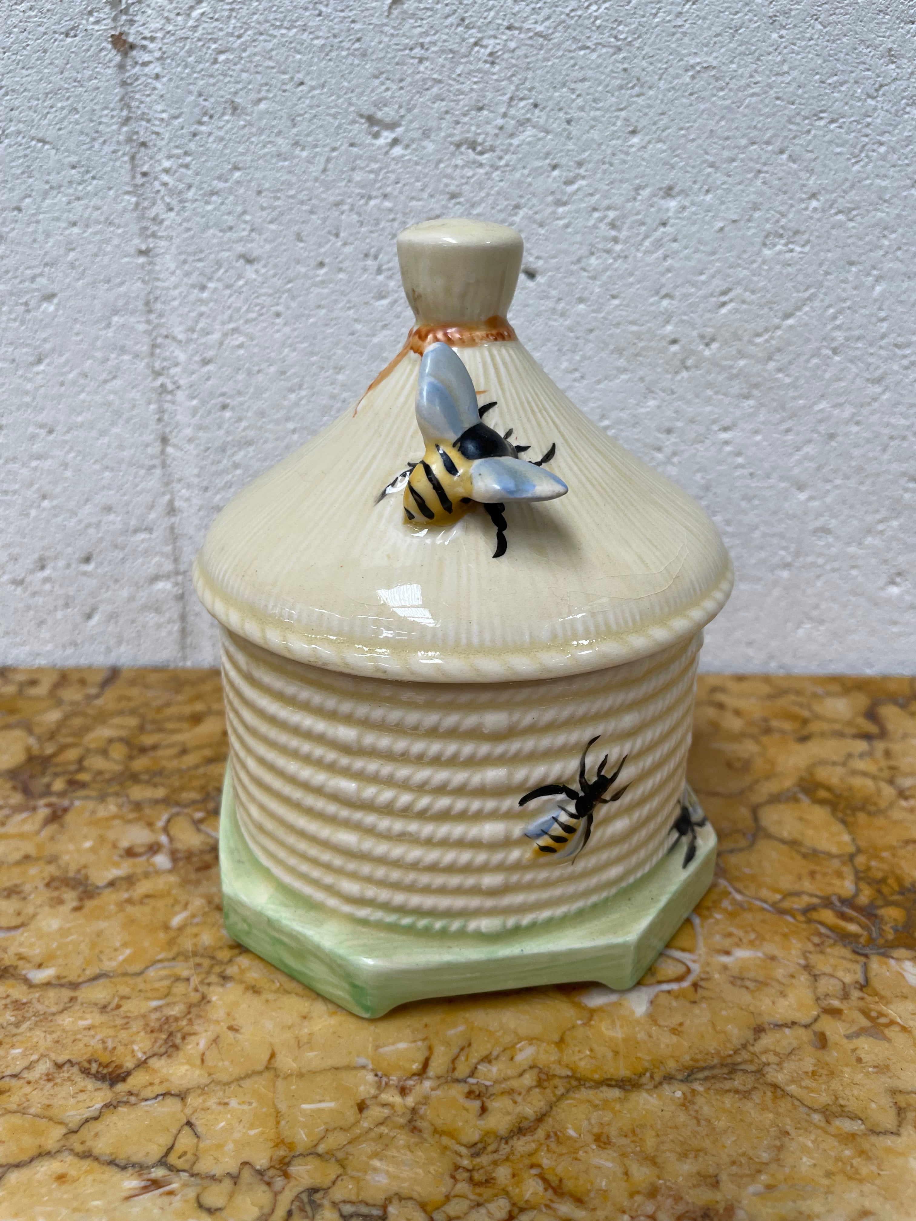 Crown Devon Beehive Sugar/Honey Pot | Antique & Vintage | Moonee Ponds Antiques | Australia Wide Delivery