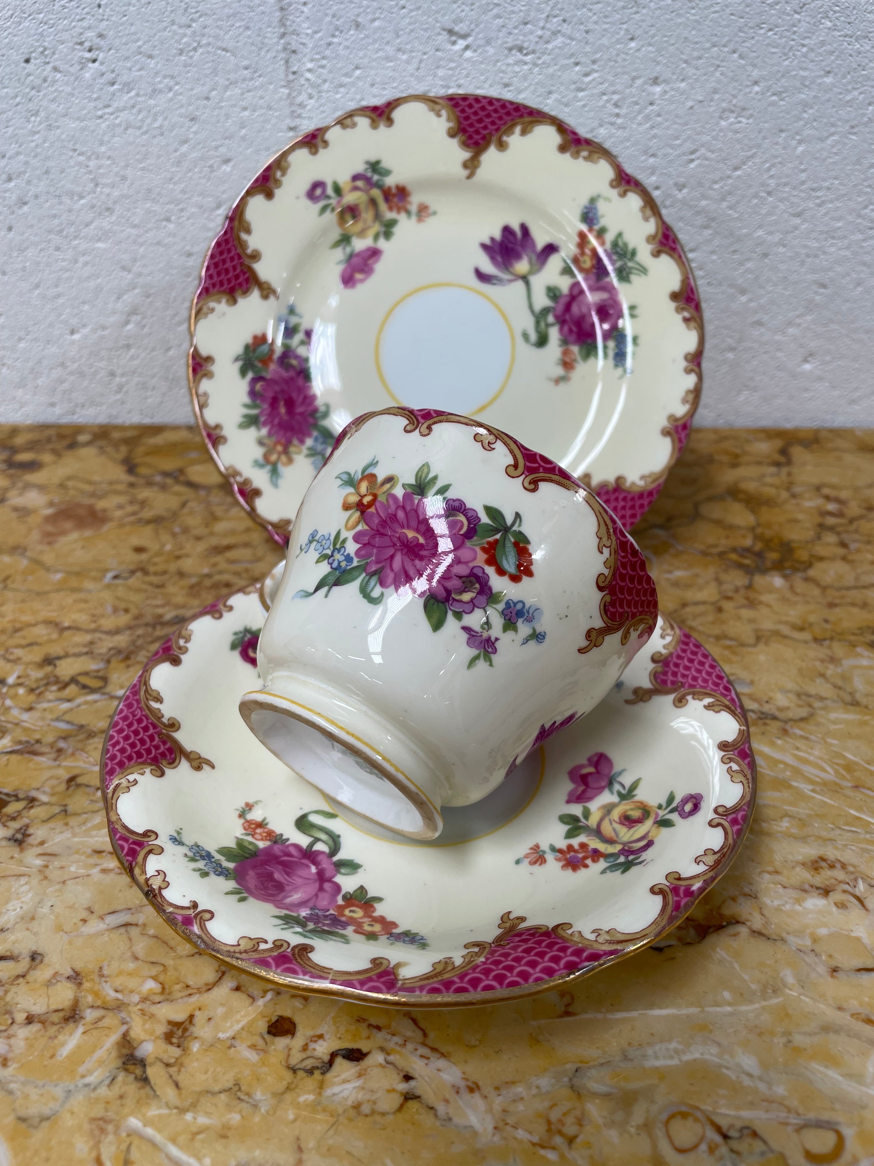English Aynsley Trio Bone China