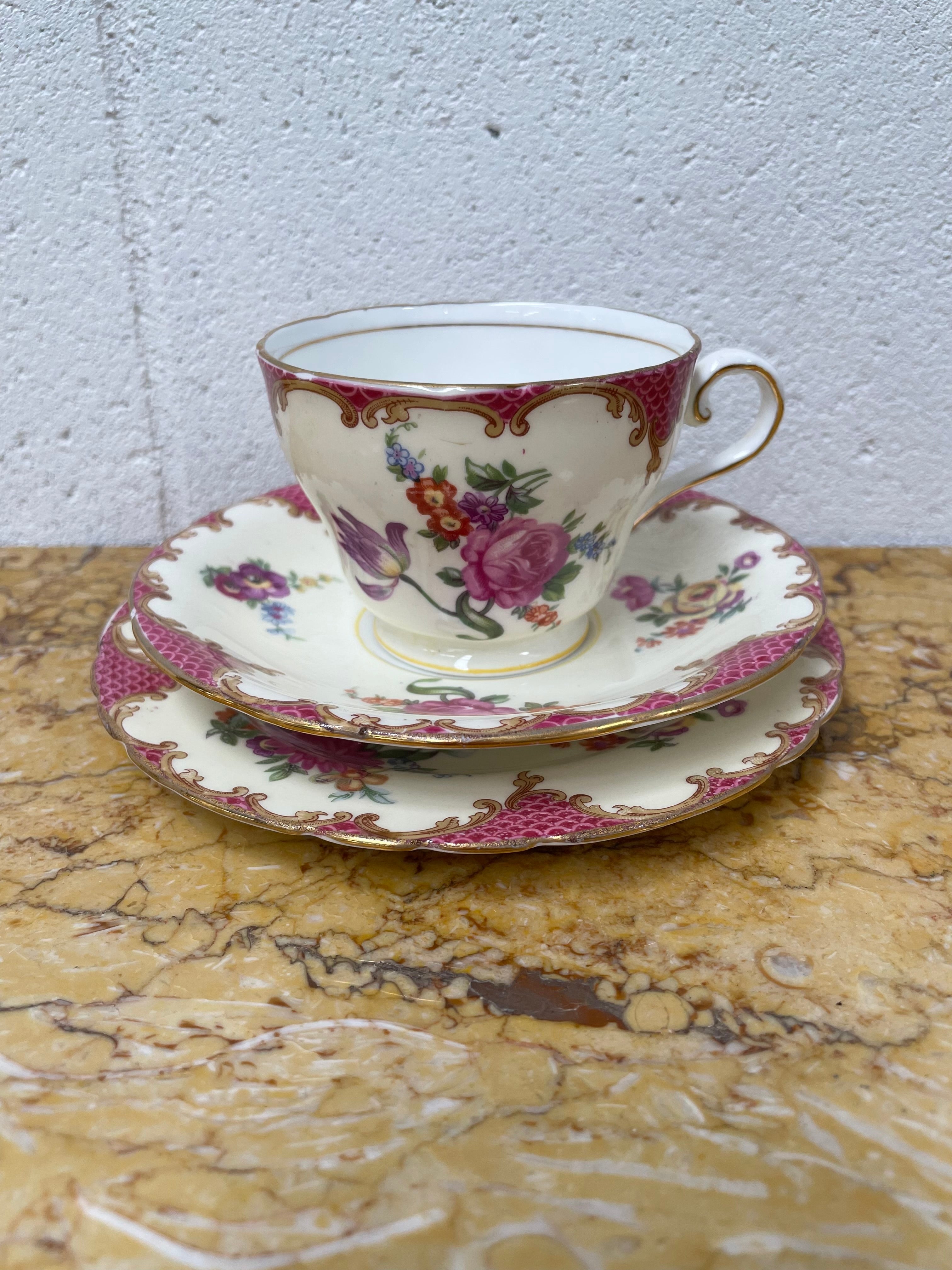 English Aynsley Trio Bone China | Antique & Vintage | Moonee Ponds Antiques | Australia Wide Delivery