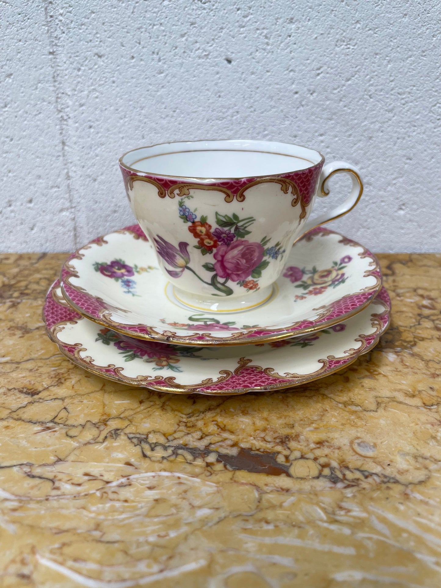 English Aynsley Trio Bone China