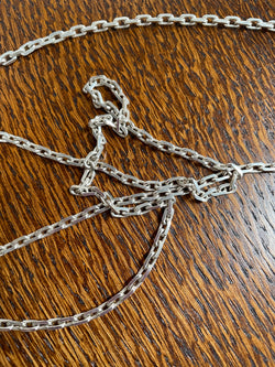 Lovely Long Silver Link Chain 90 cm | Antique & Vintage | Moonee Ponds Antiques | Australia Wide Delivery
