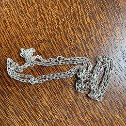 Lovely Long Silver Link Chain 90 cm