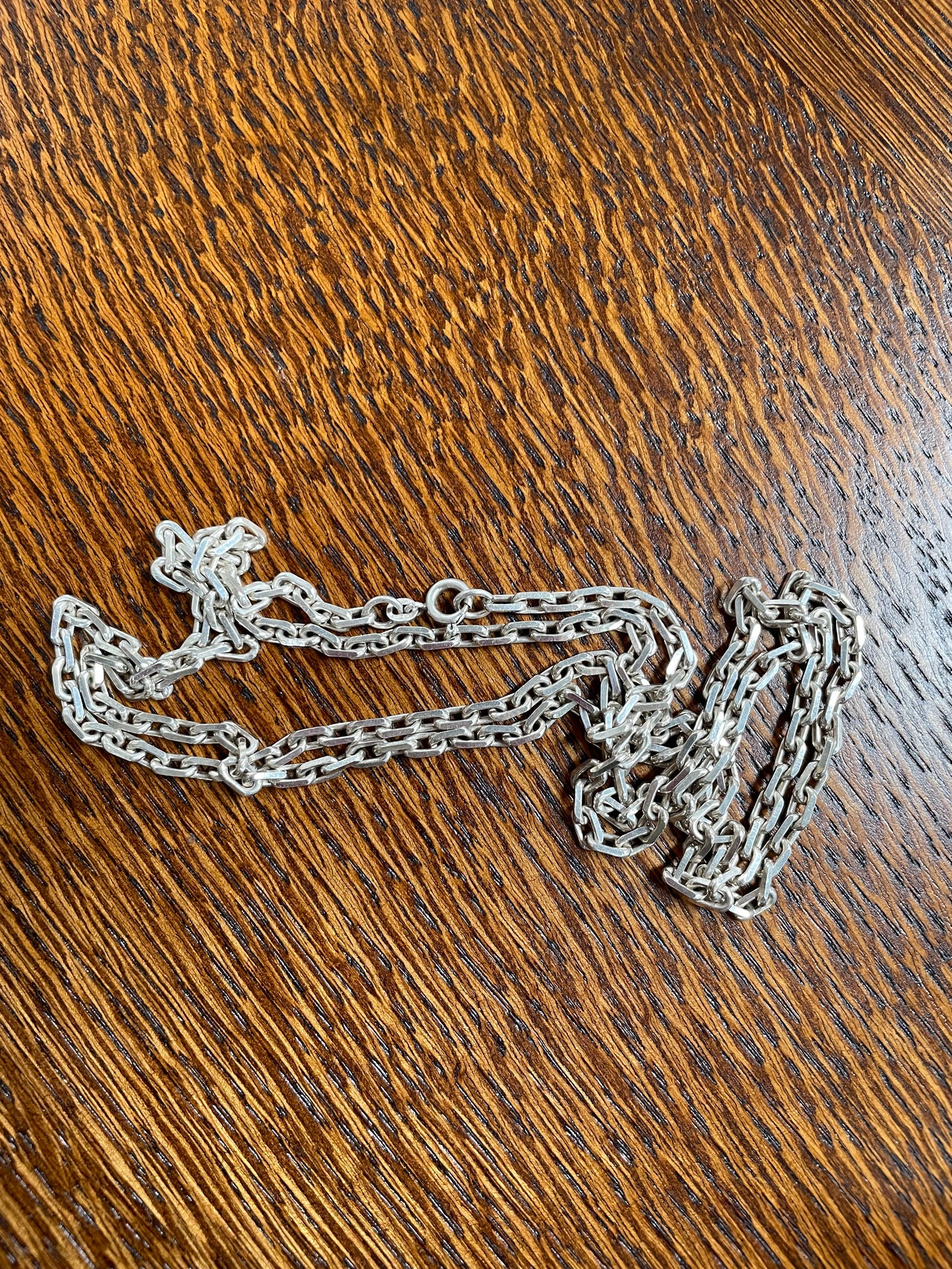 Lovely Long Silver Link Chain 90 cm