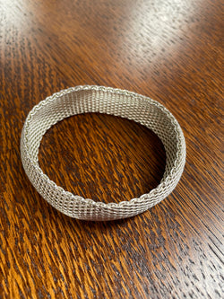 Sterling Silver Wide Mesh Bracelet | Antique & Vintage | Moonee Ponds Antiques | Australia Wide Delivery