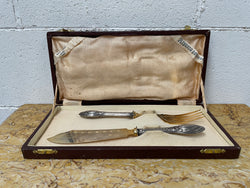 Silver & Silver Gilt Fish Service In Orig Box | Antique & Vintage | Moonee Ponds Antiques | Australia Wide Delivery
