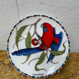 Attractive Display Plate Featuring a Parrot